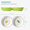 Castron dublu Navaris anti-varsare pentru animale mici, ceramica, NAV000013SF003C