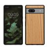 Θήκη Kwmobile για Google Pixel 7a, Καφέ, Ξύλο/Σιλικόνη, KWM000019YJ003C
