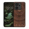 Θήκη Kwmobile για Xiaomi 13T/13T Pro, Καφέ, Ξύλο/Σιλικόνη, KWM000020IR005C