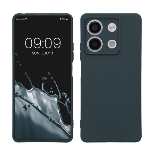 Θήκη Kwmobile για Xiaomi Redmi Note 13, Σκούρο πράσινο, Σιλικόνη, KWM000020OB002C