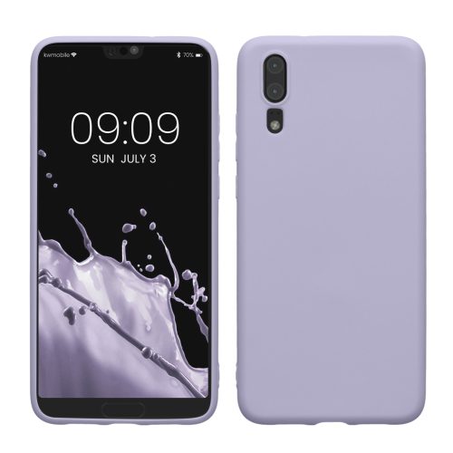 Θήκη Kwmobile για Huawei P20, Ανοιχτό Μωβ, Σιλικόνη, KWM000008PX015C