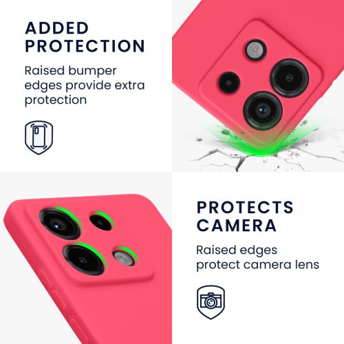 Θήκη Kwmobile για Xiaomi Redmi Note 13 Pro 5G, Ροζ, Σιλικόνη, KWM000020LD007C