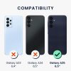 Θήκη Kwmobile για Samsung Galaxy A25, Καφέ/Μαύρο, Ξύλο/Σιλικόνη, KWM000021QX001C