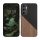 Θήκη Kwmobile για Samsung Galaxy A35, Καφέ/Μαύρο, Ξύλο/Σιλικόνη, KWM000021QY001C