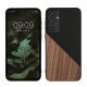 Θήκη Kwmobile για Samsung Galaxy A55 5G, Καφέ/Μαύρο, Ξύλο/Σιλικόνη, KWM000021QZ001C