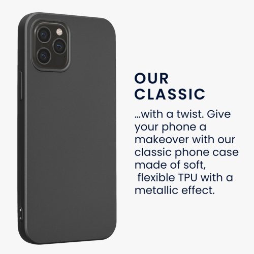 Θήκη Kwmobile για Apple iPhone 12/iPhone 12 Pro, Γκρι, Σιλικόνη, KWM000013WJ007C