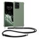 Θήκη Kwmobile με κορδόνι για Motorola ThinkPhone, ανοιχτό πράσινο, σιλικόνη, KWM0000196O002C