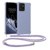 Θήκη Kwmobile με κορδόνι για Motorola ThinkPhone, μπλε, σιλικόνη, KWM0000196O003C