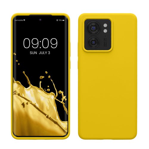Θήκη Kwmobile για Motorola Edge 40, Κίτρινη, Σιλικόνη, KWM0000197B010C