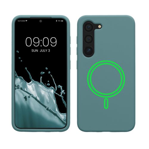 Θήκη Kwmobile για Samsung Galaxy S23, ανοιχτό πράσινο, σιλικόνη, KWM000021RE002C