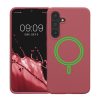 Θήκη Kwmobile για Samsung Galaxy S24, Σκούρο Ροζ, Σιλικόνη, KWM000021RH002C