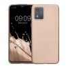 Θήκη Kwmobile για Motorola Moto E13, Χρυσή, Σιλικόνη, KWM000022OW005C