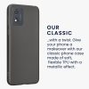 Θήκη Kwmobile για Motorola Moto E13, Γκρι, Σιλικόνη, KWM000022OW006C