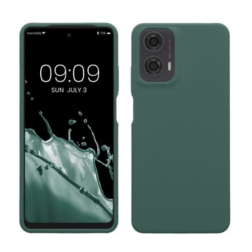 Θήκη Kwmobile για Motorola Moto G24/Moto E14/Moto G04, Πράσινη, Σιλικόνη, KWM000022RP002C