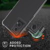 Θήκη Kwmobile με κορδόνι για Motorola Moto G24/Moto E14/Moto G04, Διαφανής/Μαύρη, Σιλικόνη, KWM000022RS001C