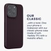 Θήκη Kwmobile για Apple iPhone 14 Pro, Σκούρο Μωβ, Σιλικόνη, KWM000022RW005C