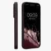 Θήκη Kwmobile για Apple iPhone 15 Pro, Σκούρο Μωβ, Σιλικόνη, KWM000022RY005C