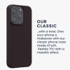 Θήκη Kwmobile για Apple iPhone 15 Pro, Σκούρο Μωβ, Σιλικόνη, KWM000022RY005C