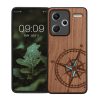 Θήκη Kwmobile για Xiaomi Redmi Note 13 Pro Plus 5G, Καφέ, Ξύλο/Σιλικόνη, KWM000020KL004C