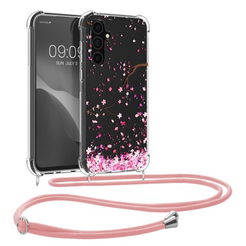 Θήκη Kwmobile με κορδόνι για Samsung Galaxy S23 FE, Πολύχρωμη, Σιλικόνη, KWM000021RO001C