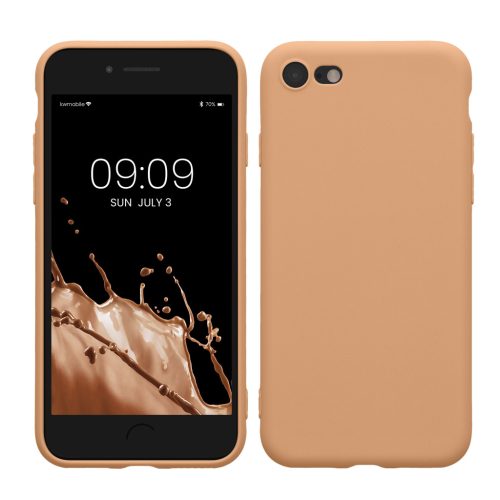 Θήκη Kwmobile για Apple iPhone SE (2022)/iPhone SE (2020)/iPhone 8, Κρεμ, Σιλικόνη, KWM0000083F052C
