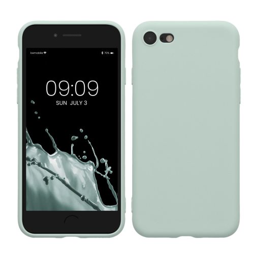 Θήκη Kwmobile για Apple iPhone SE (2022)/iPhone SE (2020)/iPhone 8, Ανοιχτό πράσινο, Σιλικόνη, KWM0000083F053C