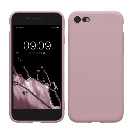 Θήκη Kwmobile για Apple iPhone SE (2022)/iPhone SE (2020)/iPhone 8, Ανοιχτό Μωβ, Σιλικόνη, KWM0000083F055C