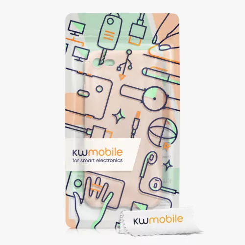 Θήκη Kwmobile για Apple iPhone SE (2022)/iPhone SE (2020)/iPhone 8, Κρεμ, Σιλικόνη, KWM0000083F057C