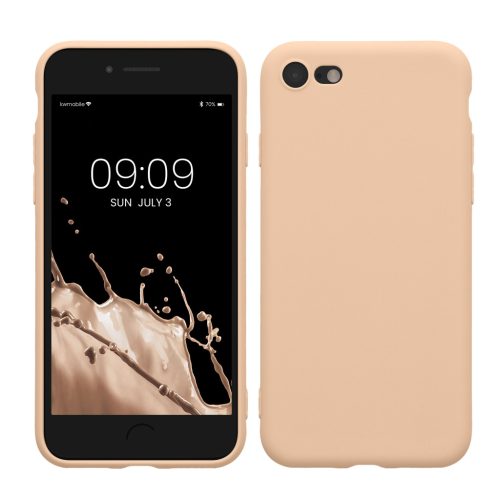 Θήκη Kwmobile για Apple iPhone SE (2022)/iPhone SE (2020)/iPhone 8, Κρεμ, Σιλικόνη, KWM0000083F062C