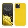 Θήκη Kwmobile για Apple iPhone 12/iPhone 12 Pro, Κίτρινη, Σιλικόνη, KWM0000129A055C