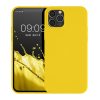 Θήκη Kwmobile για Apple iPhone 12/iPhone 12 Pro, Κίτρινη, Σιλικόνη, KWM0000129A055C