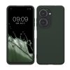 Θήκη Kwmobile για Asus Zenfone 10/Zenfone 9, Σκούρο πράσινο, Σιλικόνη, KWM0000171G008C