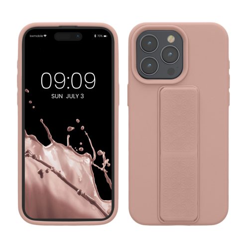 Θήκη Kwmobile για Apple iPhone 15 Pro Max, ανοιχτό ροζ, σιλικόνη, KWM000020EL004C