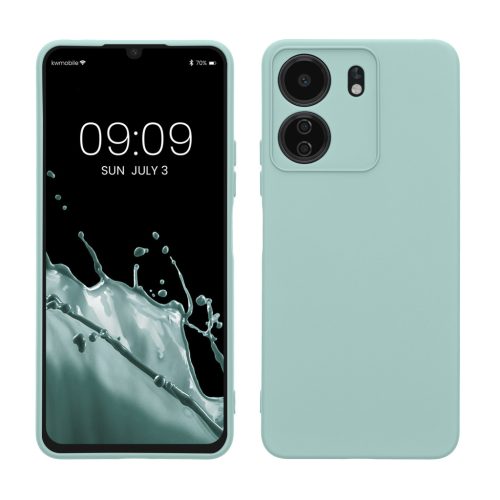 Θήκη Kwmobile για Xiaomi Poco C65/Redmi 13C, Ανοιχτό Πράσινο, Σιλικόνη, KWM000020KN005C