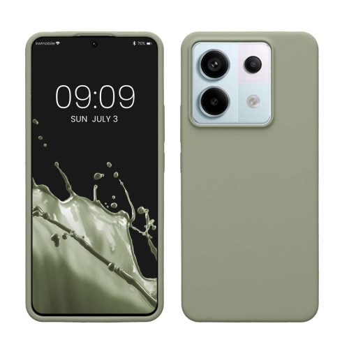 Θήκη Kwmobile για Xiaomi Redmi Note 13 Pro 5G, Ανοιχτό πράσινο, Σιλικόνη, KWM000020LF007C