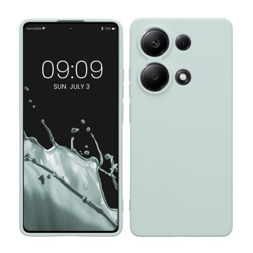 Θήκη Kwmobile για Xiaomi Redmi Note 13 Pro, ανοιχτό πράσινο, σιλικόνη, KWM000020LY004C
