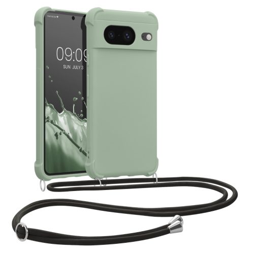 Θήκη Kwmobile με κορδόνι για Google Pixel 8, ανοιχτό πράσινο, σιλικόνη, KWM0000208T005C