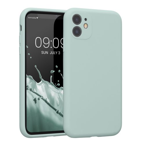 Θήκη Kwmobile για Apple iPhone 11, Ανοιχτό Πράσινο, Σιλικόνη, KWM000016XQ014C
