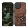 Θήκη Kwmobile για Apple iPhone 15, Καφέ, Ξύλο/Σιλικόνη, KWM000020EG002C