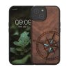 Θήκη Kwmobile για Apple iPhone 15, Καφέ, Ξύλο/Σιλικόνη, KWM000020EG002C