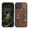 Θήκη Kwmobile για Apple iPhone 15, Καφέ, Ξύλο/Σιλικόνη, KWM000020EG003C