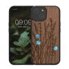 Θήκη Kwmobile για Apple iPhone 15, Καφέ, Ξύλο/Σιλικόνη, KWM000020EG003C