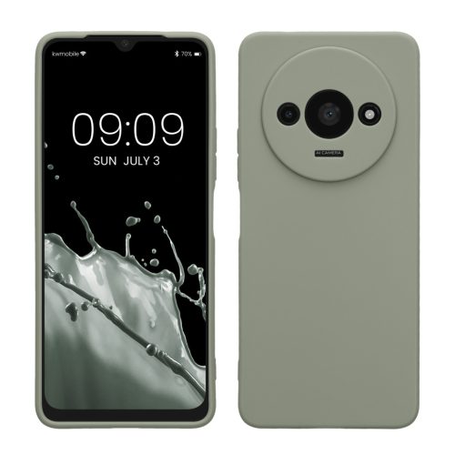 Θήκη Kwmobile για Xiaomi Redmi A3, Ανοιχτό Πράσινο, Σιλικόνη, KWM000020ON002C