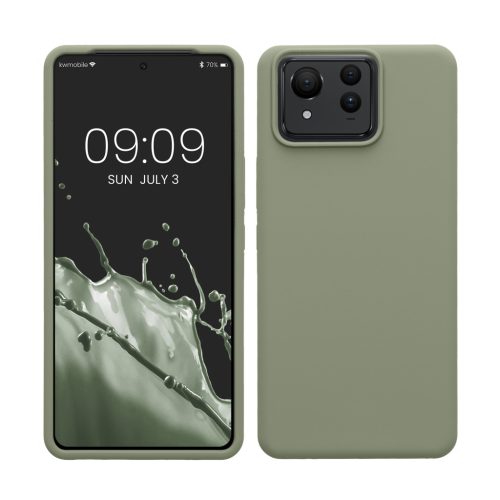 Θήκη Kwmobile για Asus Zenfone 11 Ultra, Ανοιχτό Πράσινο, Σιλικόνη, KWM000022SF002C