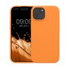 Θήκη Kwmobile για Apple iPhone 15, Πορτοκαλί, Σιλικόνη, KWM000020CA007C