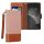 Husa Kwmobile pentru Samsung Galaxy A54 5G, Roz deschis/Maro, Textil/Silicon, KWM000021RZ001C