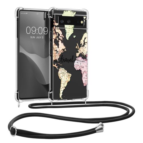 Θήκη Kwmobile με κορδόνι για Google Pixel 6, Πολύχρωμη, Σιλικόνη, KWM000013MY008C