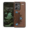Θήκη Kwmobile για Xiaomi Redmi Note 13 Pro Plus 5G, Καφέ, Ξύλο/Σιλικόνη, KWM000020KL005C