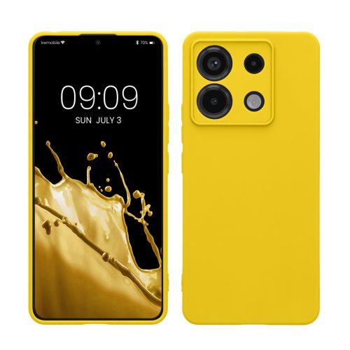 Θήκη Kwmobile για Xiaomi Redmi Note 13 Pro 5G, Κίτρινη, Σιλικόνη, KWM000020LD017C