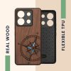Θήκη Kwmobile για Xiaomi Redmi Note 13 Pro 5G, Καφέ, Ξύλο/Σιλικόνη, KWM000020MN003C